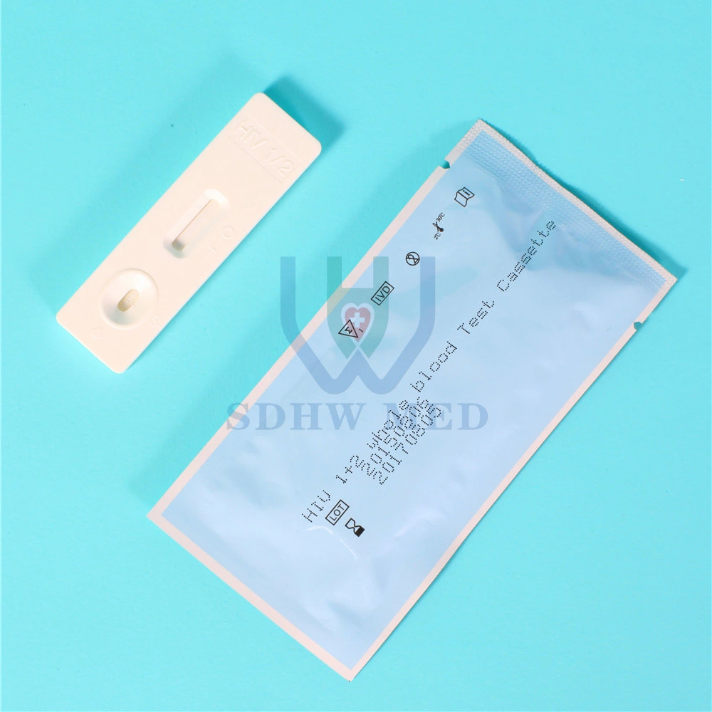 Amaz Top Seller Supplier Real TUV Certified CE Home Use Self Testing Blood 1+2 Determine HIV Aids Cassette Rapid Test Kit