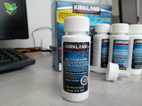 Minoxidil Productos para el cabello para un crecimiento saludable del cabello 60 ml Kirkland 5 % Aceite para el crecimiento del cabello